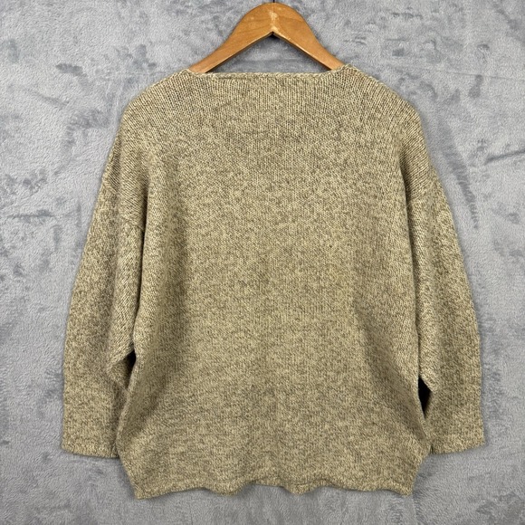 Vtg Family Britches Sweater Mens XL Brown Wool Blend Made Hong Kong Old Money - Picture 4 of 8